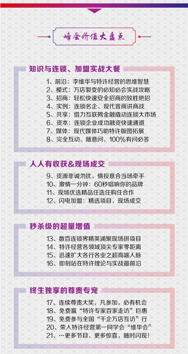 17屆特許經營太原峰會價值