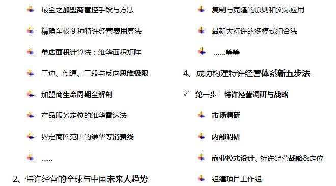 中國頂級獨家第1906季：中國特許&連鎖特訓營