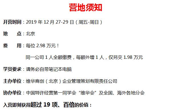 中國頂級(jí)獨(dú)家第1912季：中國特許經(jīng)營特訓(xùn)營